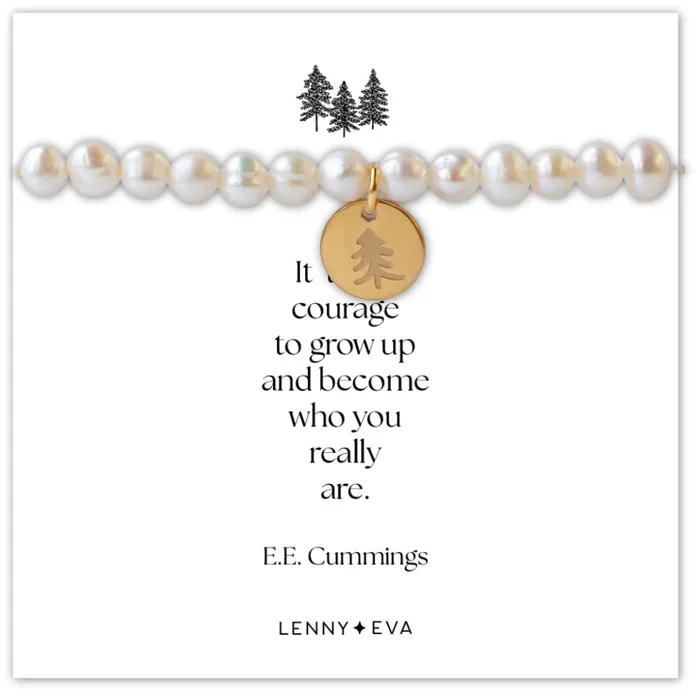 Lenny Eva Charm Necklaces StretchArmband Ssswasserperlen mit Charm Baum Lenny Eva