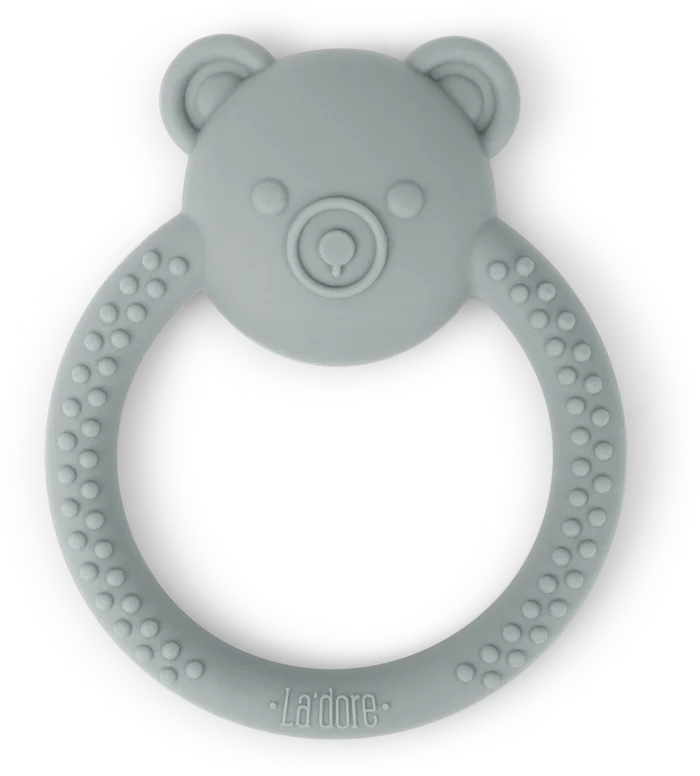 Adora Baby Gifts Adora Baby Bear Teether Graphite Necklaces