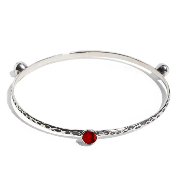 Bottled Up Designs Bracelets Rustic Bangle in Sterling Silver