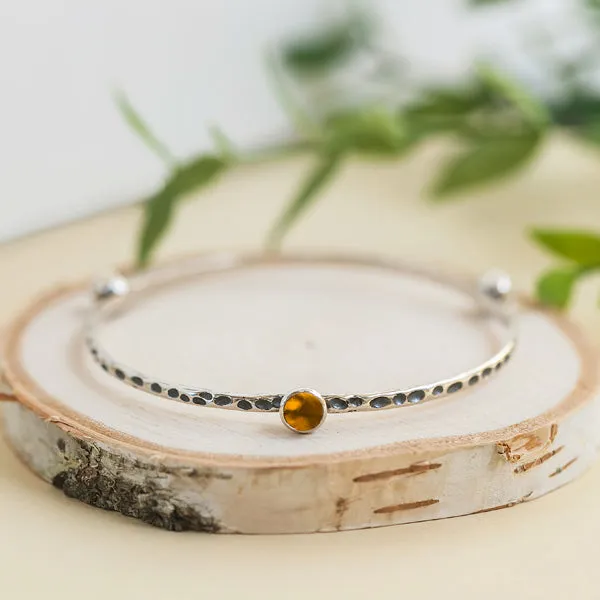 Bottled Up Designs Bracelets Rustic Bangle in Sterling Silver