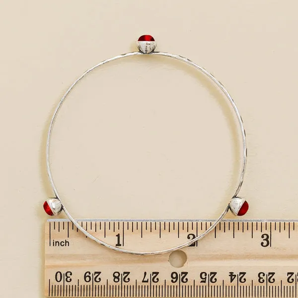 Bottled Up Designs Bracelets Rustic Bangle in Sterling Silver