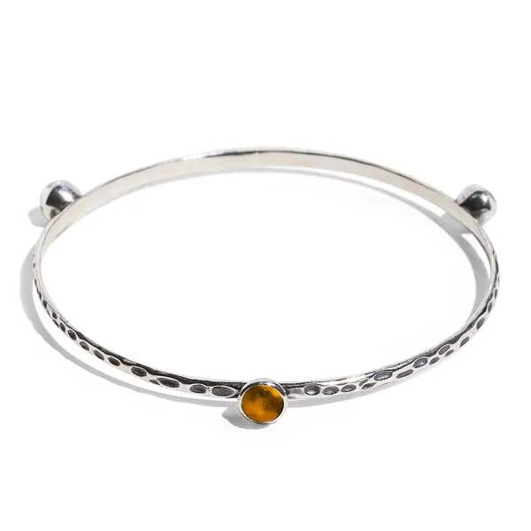 Bottled Up Designs Bracelets Rustic Bangle in Sterling Silver