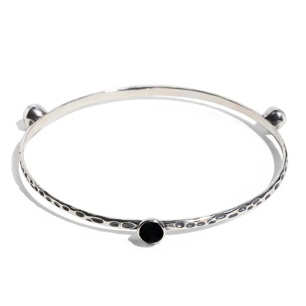 Bottled Up Designs Bracelets Rustic Bangle in Sterling Silver