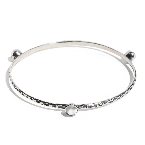 Bottled Up Designs Bracelets Rustic Bangle in Sterling Silver