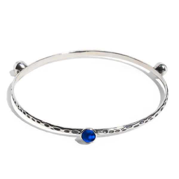 Bottled Up Designs Bracelets Rustic Bangle in Sterling Silver