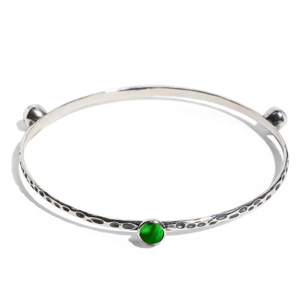 Bottled Up Designs Bracelets Rustic Bangle in Sterling Silver
