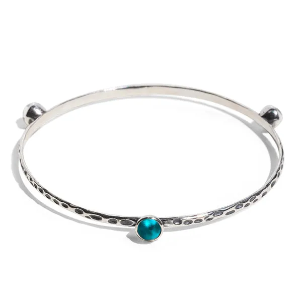 Bottled Up Designs Bracelets Rustic Bangle in Sterling Silver