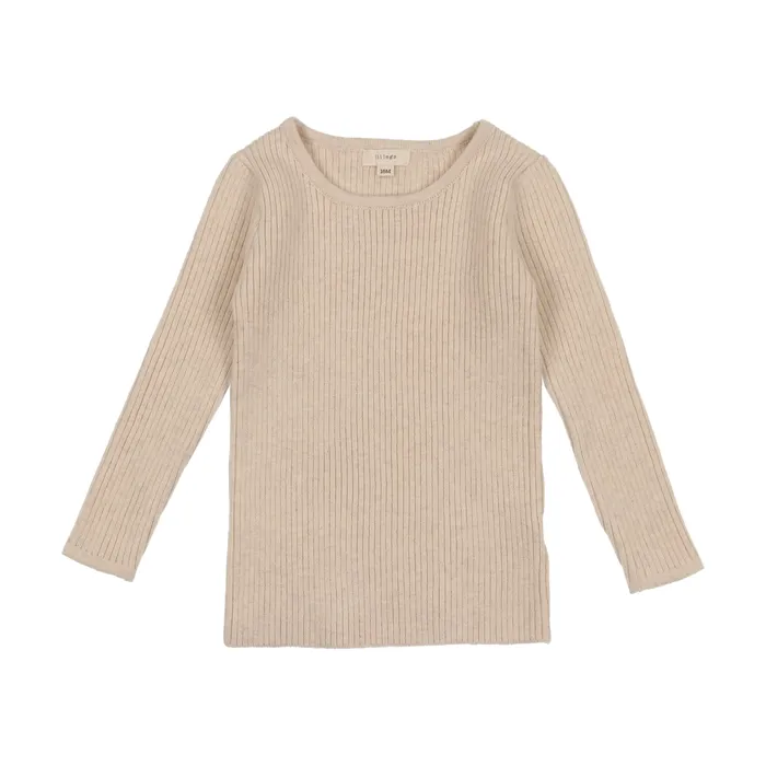 Lil Legs Lil Legs Knit Crewneck Sweater Ecru Earrings