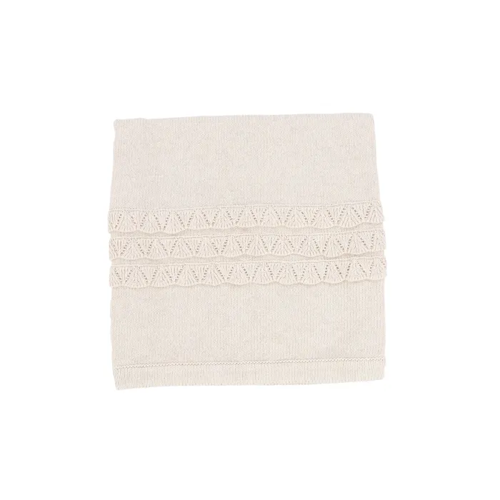 Lilette Knit Blanket Ecru Crochet Lilette Earrings