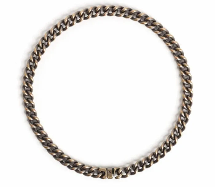 Necklaces Studebaker Metals Signature Neck Chain Brass Patina