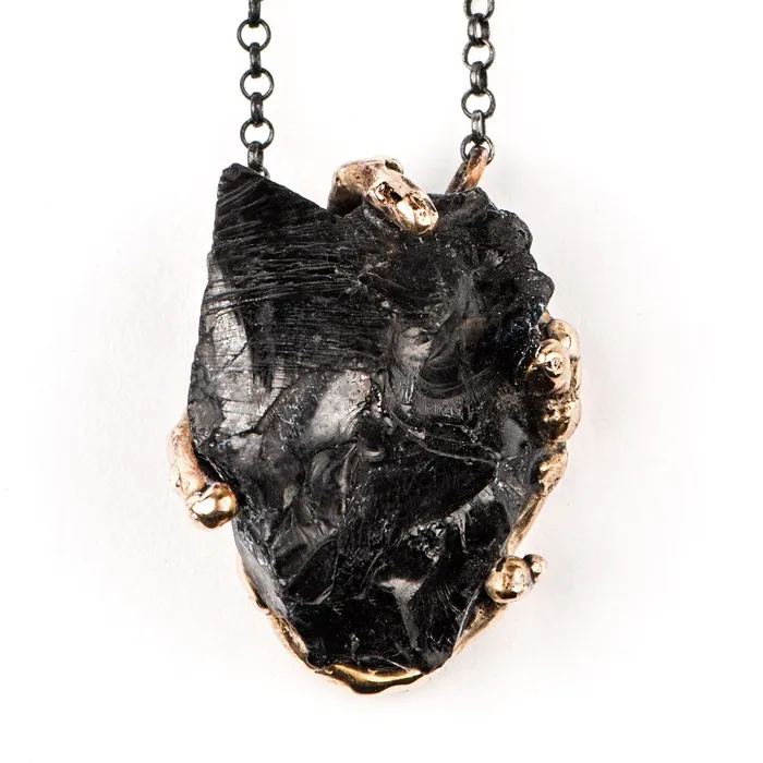 Giardinoblu Necklaces Silver Shungite Elite Shungite Pendant One of a kind