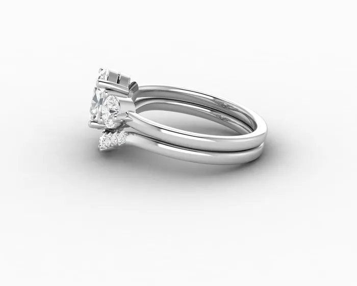 Rings Orion Three Stone 10 Ct Oval Cut Bridal Set Sapheena Jewelry