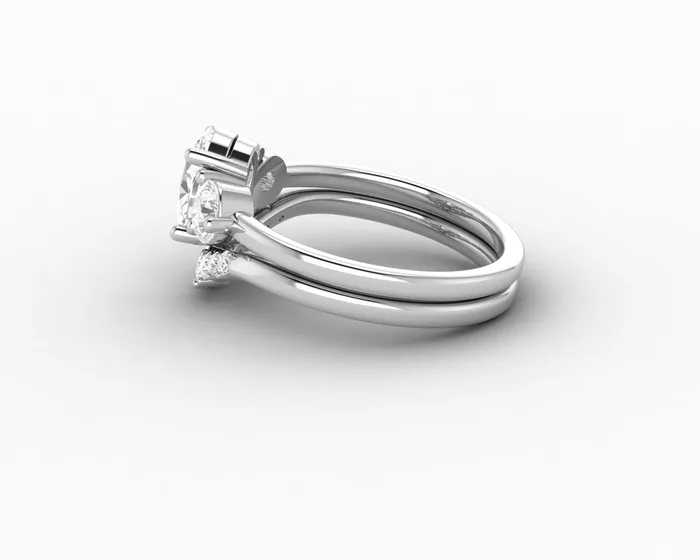 Rings Orion Three Stone 10 Ct Oval Cut Bridal Set Sapheena Jewelry