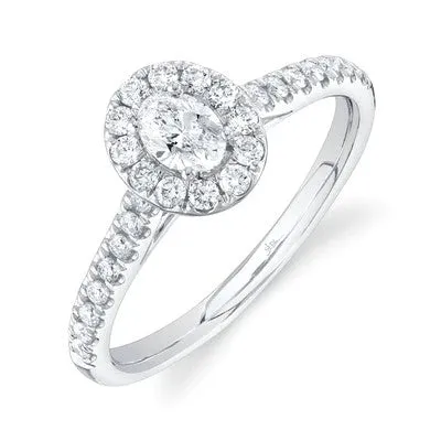 Rings SHY CREATIONS 030CTCTROVAL 032CTSIDE DIAMOND ENGAGEMENT RING