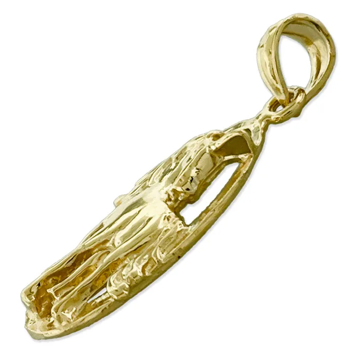 14K Gold Unicorn Charm Medallion Goldia Charm Necklaces