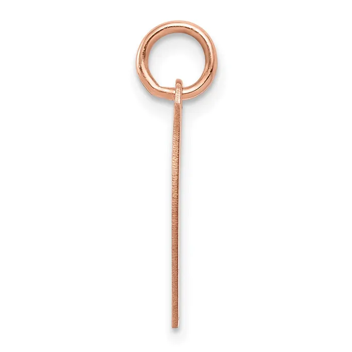 14k Rose Gold Heart Disc Charm Goldia Charm Necklaces
