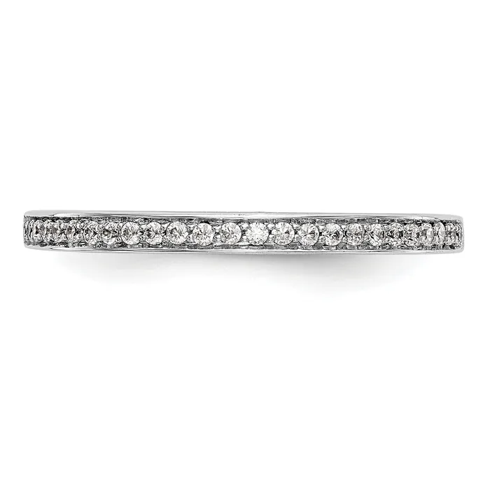 14k White Gold 18 Ct Lab Grown Diamond VSSI G Wedding Band Ring Goldia Rings