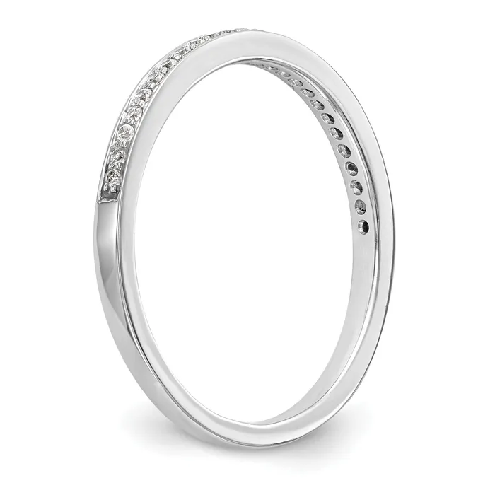 14k White Gold 18 Ct Lab Grown Diamond VSSI G Wedding Band Ring Goldia Rings