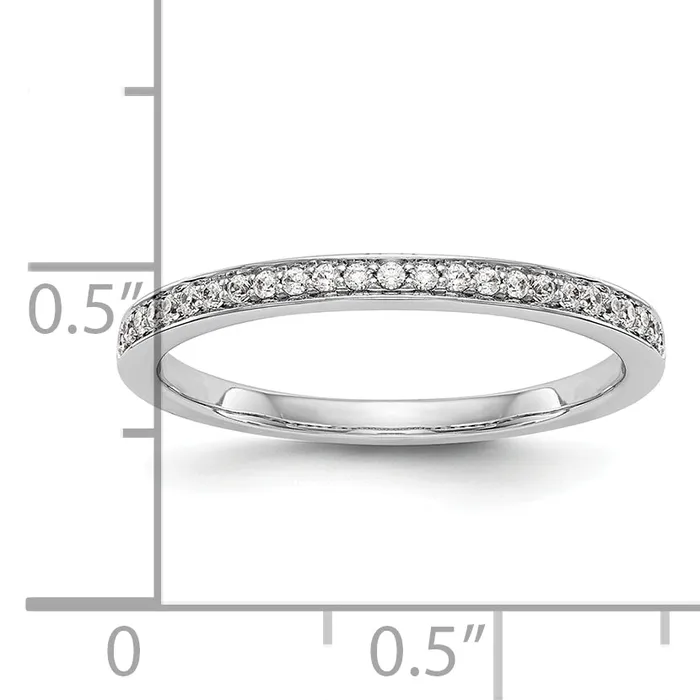 14k White Gold 18 Ct Lab Grown Diamond VSSI G Wedding Band Ring Goldia Rings