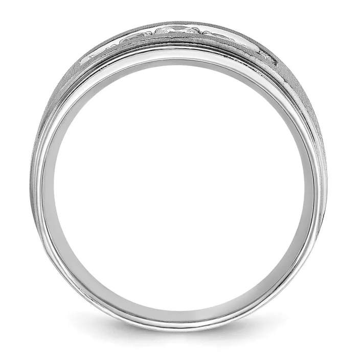 14k White Gold Mens 12 carat Diamond Complete Ring Goldia Rings
