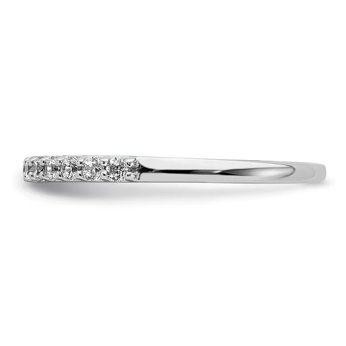 14K White Gold Real Diamond Band Goldia Rings