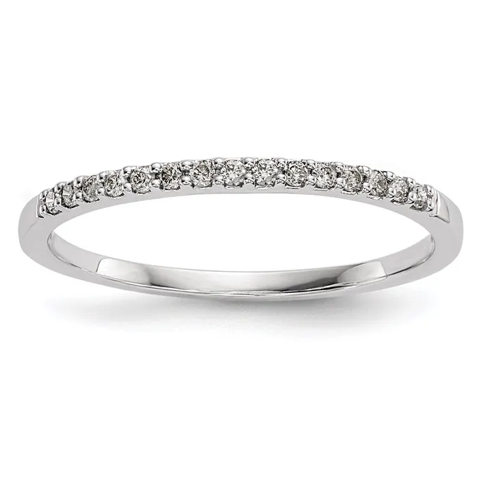 14k White Gold Real Diamond Ring Goldia Rings