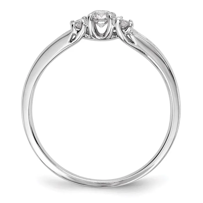 14k White Gold Real Diamond Ring Goldia Rings