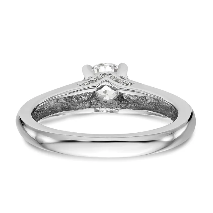 14k White Gold Round Simulated Diamond Engagement Ring Goldiacom Rings 14k White Gold Round Simulated Diamond Engagement Ring Goldiacom Rings