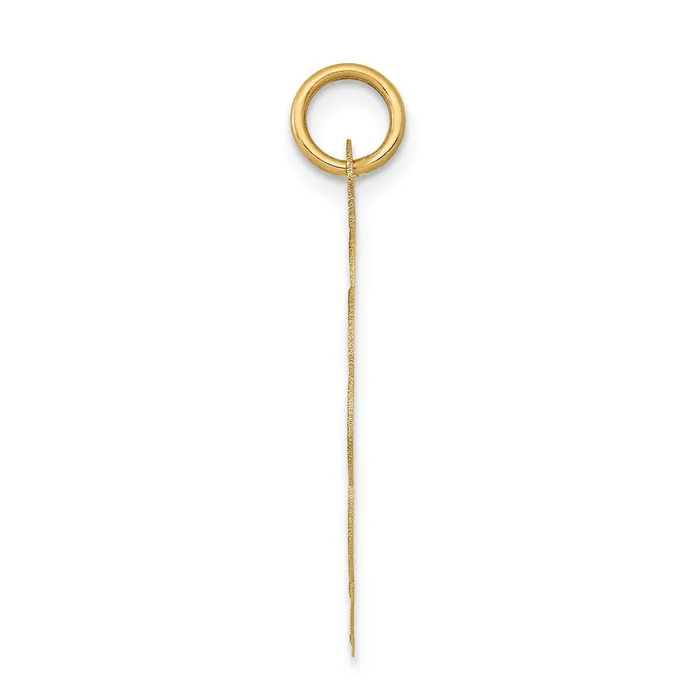 14k Yellow Gold Boy Head on 011 Gauge Engravable Scalloped Disc Charm Goldia Charm Necklaces