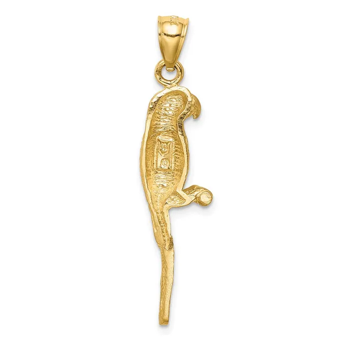 14k Yellow Gold DC Brushed Parrot Pendant Goldia PreStyled Sets