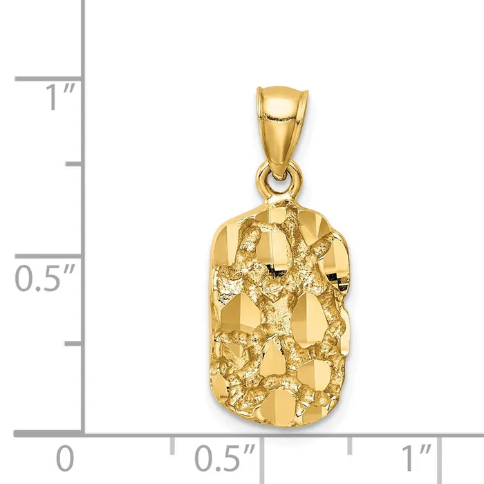 14k Yellow Gold Nugget Pendant Goldia PreStyled Sets