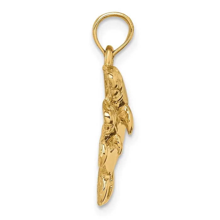 14k Yellow Gold Polished Double Manatee Pendant Goldia PreStyled Sets