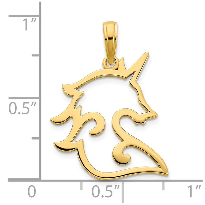 14k Yellow Gold Unicorn Pendant Goldia PreStyled Sets