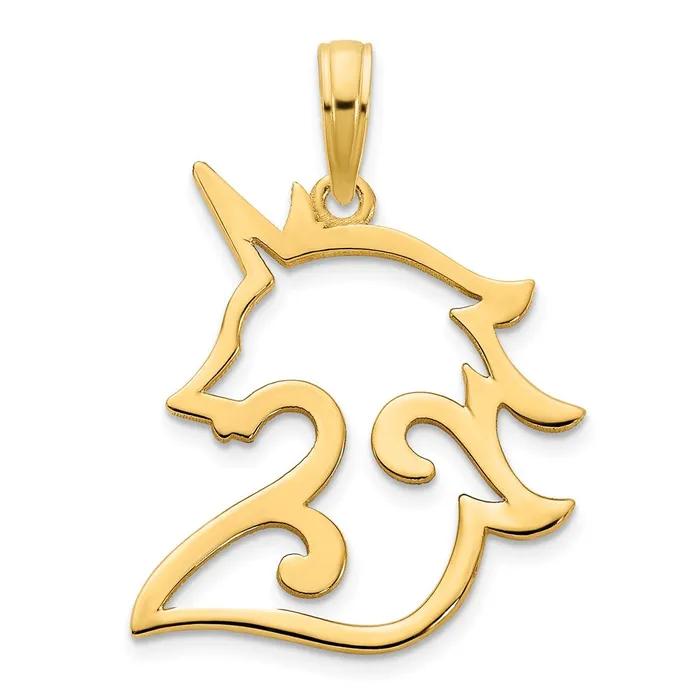 14k Yellow Gold Unicorn Pendant Goldia PreStyled Sets