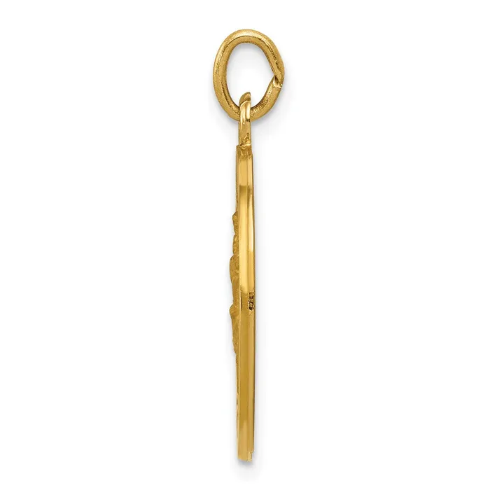 14k Yellow Gold US Coast Guard Saint Christopher Medal Pendant Goldia PreStyled Sets