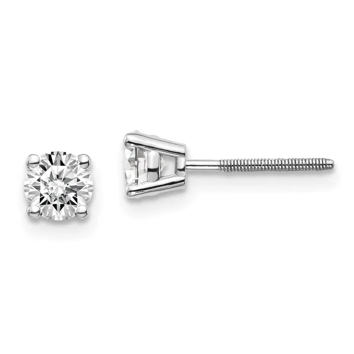 14kw 70ct VS2SI1 G I Diamond Stud Thread onoff Post Earrings goldiaca Earrings 14kw 70ct VS2SI1 G I Diamond Stud Thread onoff Post Earrings goldiaca Earrings