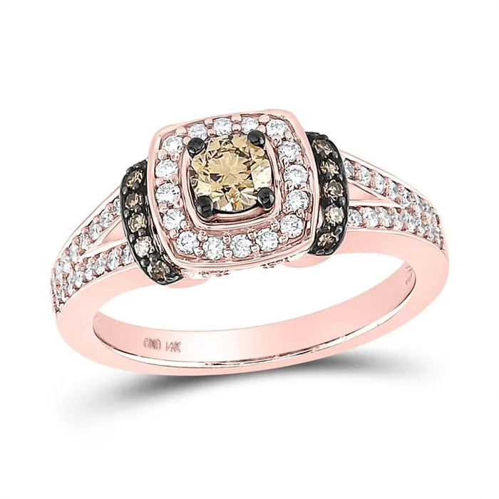 34CTWDiamond 13CTCBROWN RING gndatlanta Rings