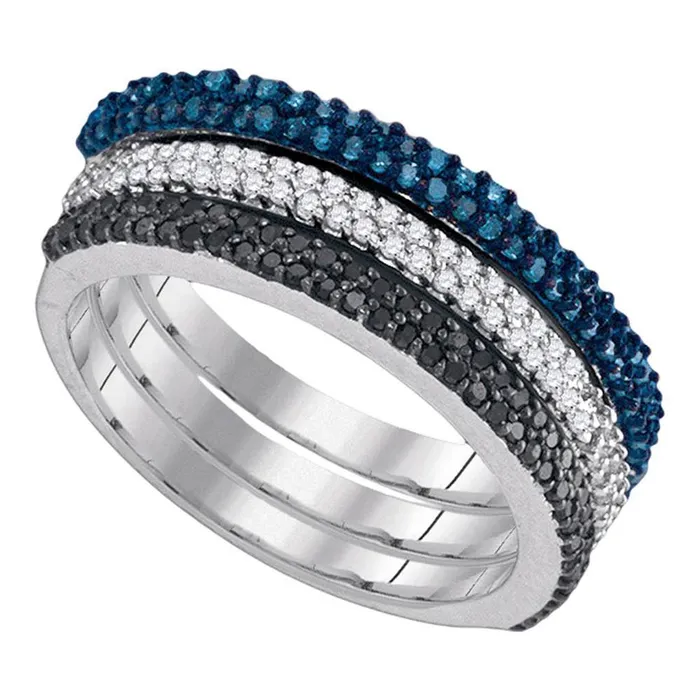 58CTDiamond BLUE RING gndatlanta Rings