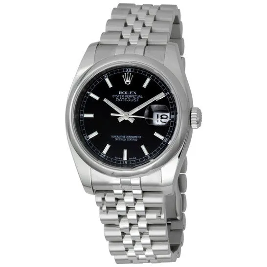 Bracelets JMS always Original Rolex Datejust 36 Black Dial Stainless Steel Jubilee Bracelet Automatic Mens Watch 116200BKSJ Bracelets JMS always Original Rolex Datejust 36 Black Dial Stainless Steel Jubilee Bracelet Automatic Mens Watch 116200BKSJ