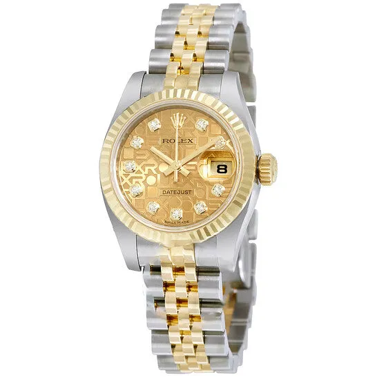 Bracelets JMS always Original Rolex Lady Datejust 26 Champagne Jubilee With 10 Diamonds Dial Stainless Steel and 18K Yellow Gold Jubilee Bracelet Automatic Watch 179173CJDJ Bracelets JMS always Original Rolex Lady Datejust 26 Champagne Jubilee With 10 Diamonds Dial Stainless Steel and 18K Yellow Gold Jubilee Bracelet Automatic Watch 179173CJDJ