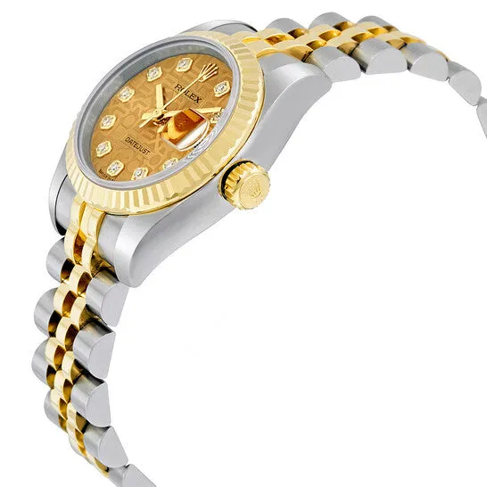 Bracelets JMS always Original Rolex Lady Datejust 26 Champagne Jubilee With 10 Diamonds Dial Stainless Steel and 18K Yellow Gold Jubilee Bracelet Automatic Watch 179173CJDJ Bracelets JMS always Original Rolex Lady Datejust 26 Champagne Jubilee With 10 Diamonds Dial Stainless Steel and 18K Yellow Gold Jubilee Bracelet Automatic Watch 179173CJDJ