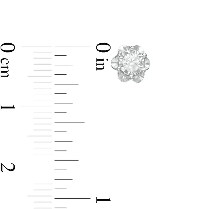 Earrings Goldia 017 CT TW Diamond Solitaire Buttercup Stud Earrings in Sterling Silver JI3 Earrings Goldia 017 CT TW Diamond Solitaire Buttercup Stud Earrings in Sterling Silver JI3