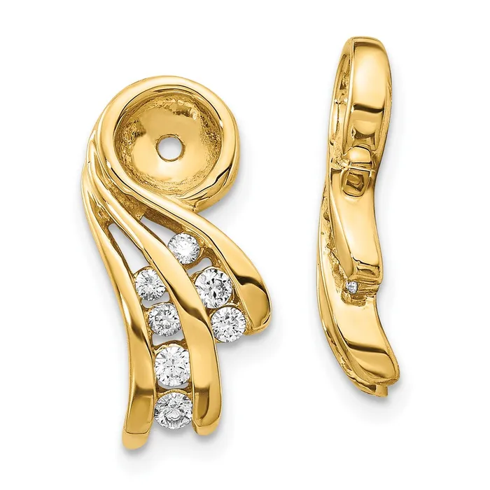 Earrings goldiaca 14k VS Fancy Diamond Earring Jacket