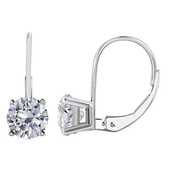 Earrings Original Maulijewels IGL Certified 125 Carat Natural Diamond Dangle Leverback Earrings In 14K Solid White Gold JMS always Earrings Original Maulijewels IGL Certified 125 Carat Natural Diamond Dangle Leverback Earrings In 14K Solid White Gold JMS always