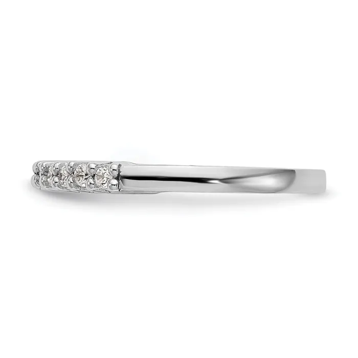Goldia 026ct CZ Solid Real 14k White Gold Wedding Wedding Band Ring Rings