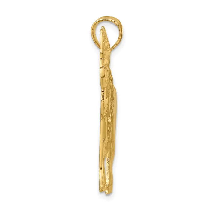 Goldia 14k Yellow Gold Horse w Saddle Charm Charm Necklaces
