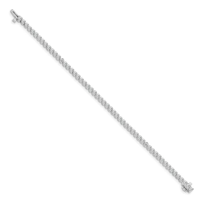 Goldia Bracelets 14k White Gold 2 38 Ct Lab Grown Diamond VSSI G Tennis Bracelet