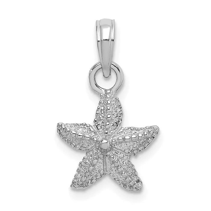 Goldia Charm Necklaces 14k White Gold Starfish Charm