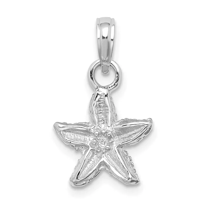 Goldia Charm Necklaces 14k White Gold Starfish Charm