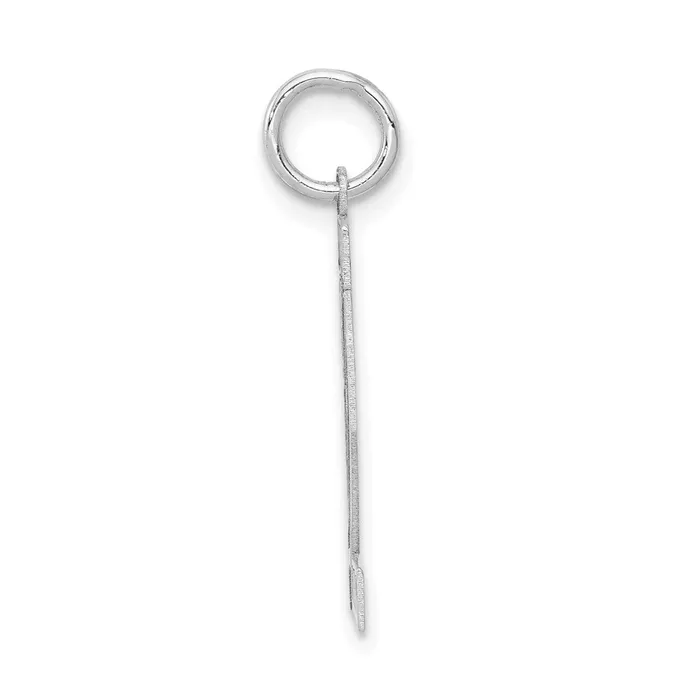 Goldia Charm Necklaces 14k White Goldw Medium Satin Number 22 Charm